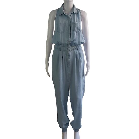 Love Tree Tencel Jumpsuit Size Large - Picture 1 of 7